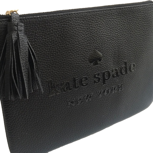 NWT Kate Spade black zip pouch - Picture 1 of 8